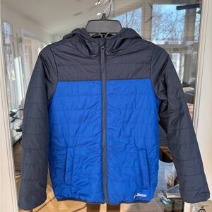 L.L. Bean Blue and Navy Fleece-Lined Insulated Jacket size 6x/7